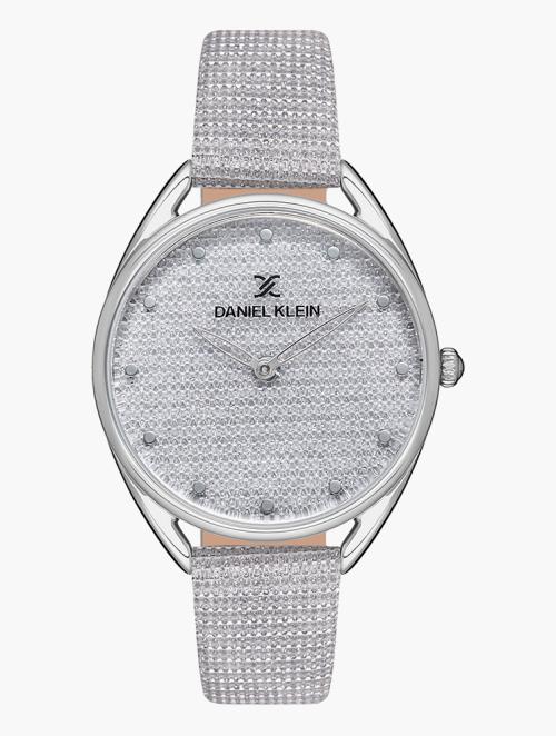 Daniel Klein Silver Glitter Trendy Watch