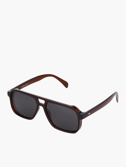 Daniel Klein Grey Polarized Mask Sunglasses