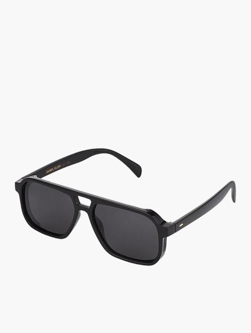 Daniel Klein Black Polarized Mask Sunglasses