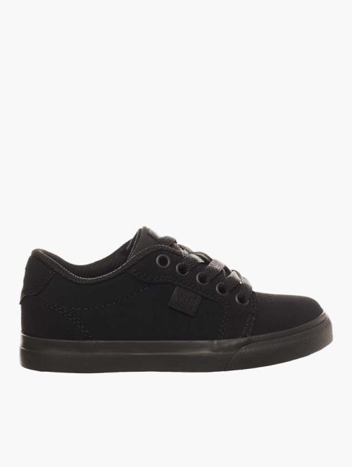 DC Shoes Black Anvil Leather Sneakers