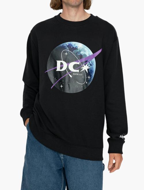 DC Shoes Black Logo Print Pullover Sweatshirt