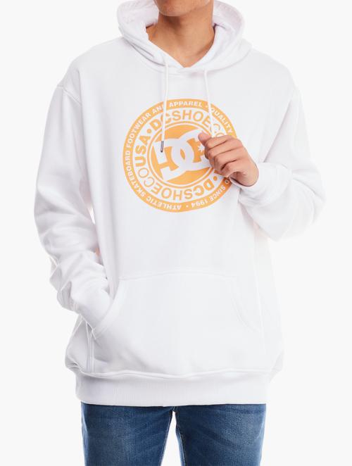 DC Shoes White Long Sleeve Crew Neck