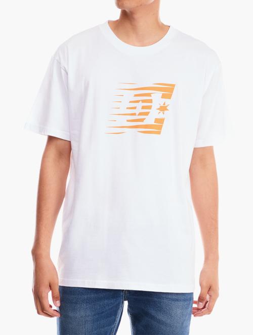 DC Shoes White Graphic Print T-Shirt