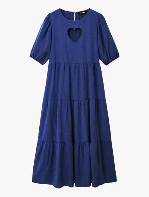 Desigual Blue Heart Midi Dress