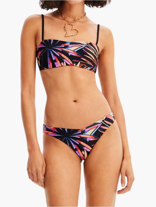 Desigual Black Tropical Bikini Bottoms