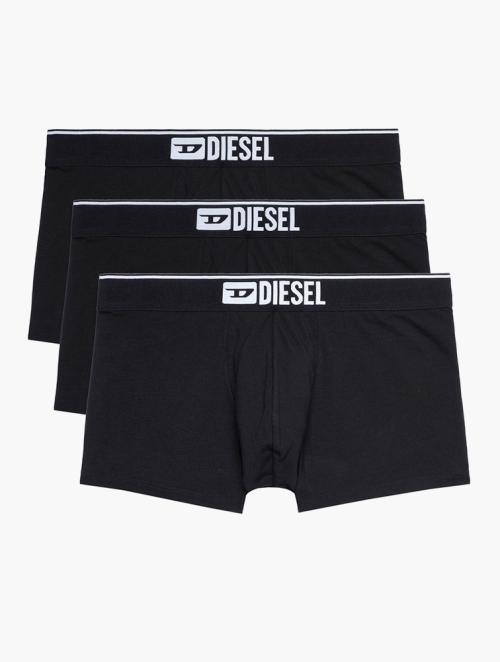 Diesel Black Damien 3 Pack Boxer Shorts