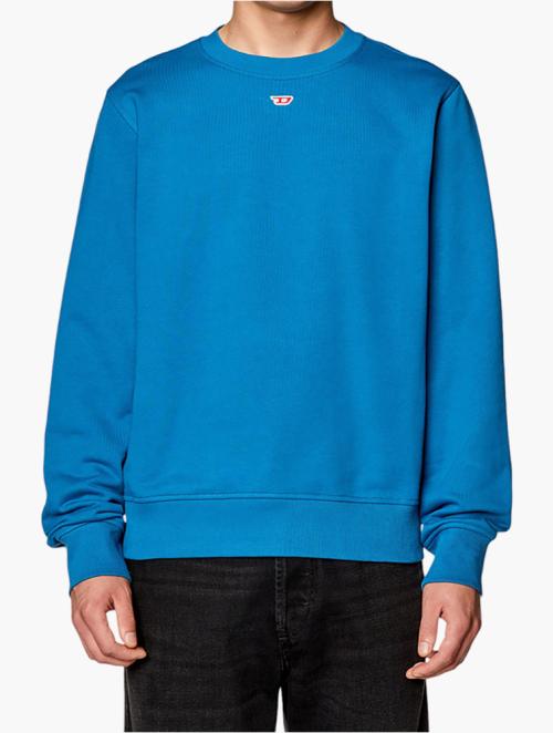 Diesel Blue Sweatshirt With Mini D Patch