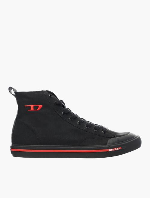 Diesel Black & Red Athos S-Athos Mid Sneakers