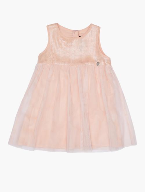 DKNY Kids Rose Gold Metallic Sleeveless Dress