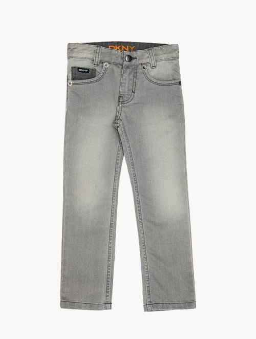 DKNY Kids Grey Wash Straight Denim Jeans