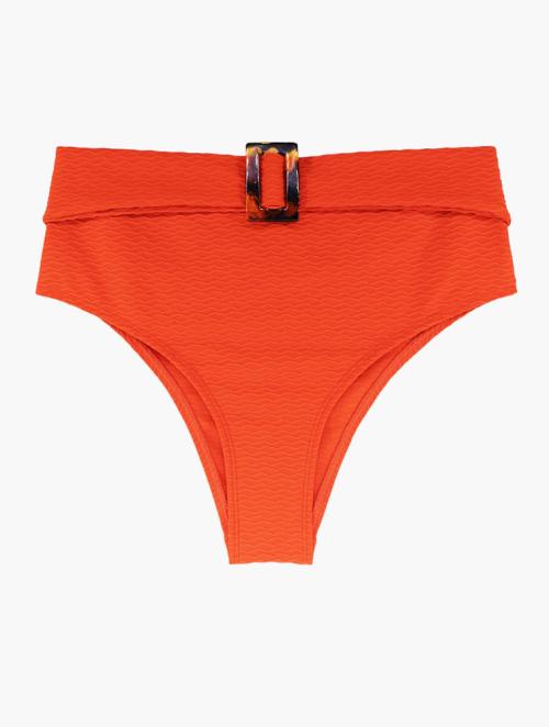 Dorina Sarawak High Leg Brief Bikini Bottom - Coral