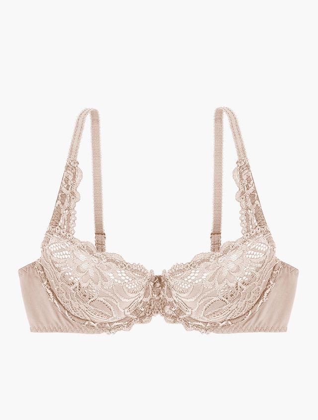 Dorina Beige Angie Non Padded Lace Bra