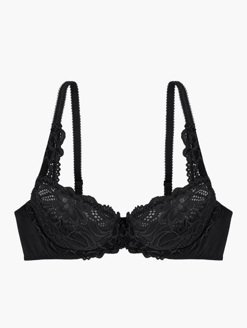MyRunway  Shop Woolworths Black Lace Dd+ Underwire Plunge Full Cup Bra for  Women from