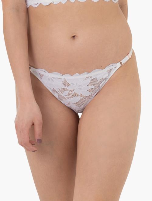 Dorina Ivory Lilias Lace Brazilian Briefs