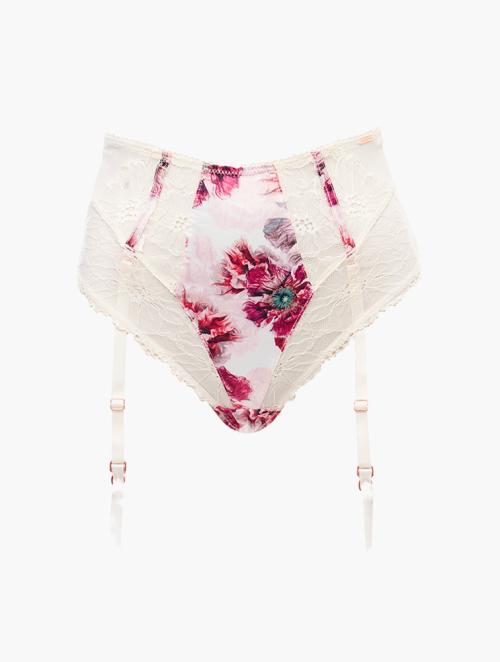 Dorina White Printed High Rise Briefs