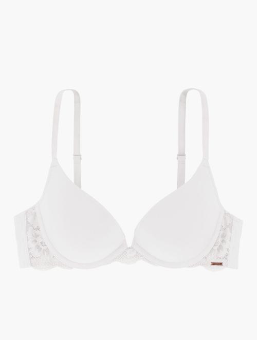 Dorina White Rosa Plunge Bra