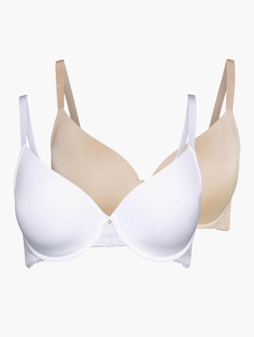 MyRunway  Shop Woolworths Brown Total Support DD+ Non-wire Bras 2 Pack for  Women from