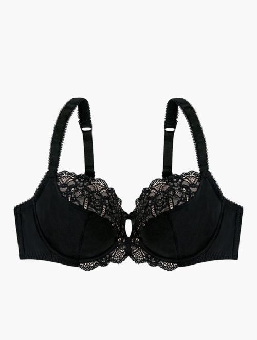 MyRunway  Shop Woolworths Black Cut-out Lace DD+ Non Padded Underwire Full  Cup Bra for Women from