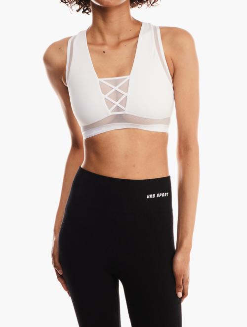 Dorina White Be Amazing Raceback Sports Bra