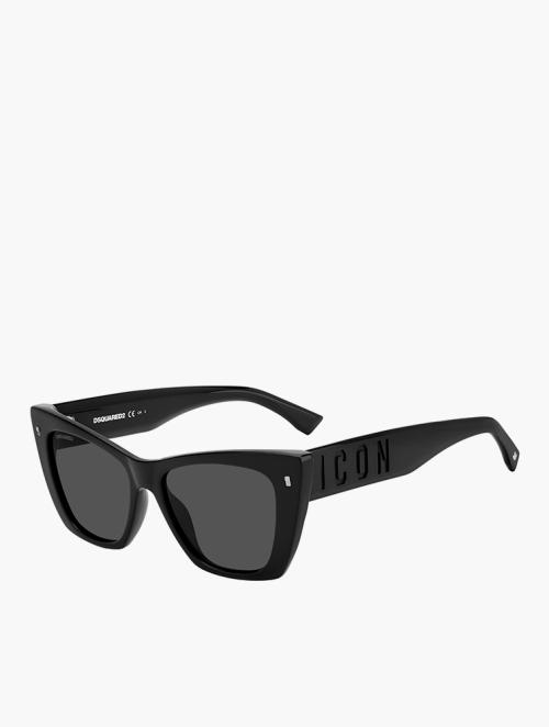 Dsquared Grey & Black Rectangular Sunglasses