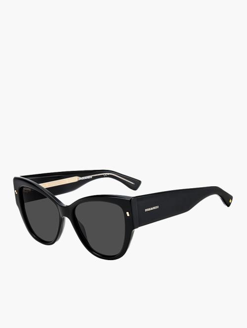 Dsquared Black & Gold Cat Eye Sunglasses