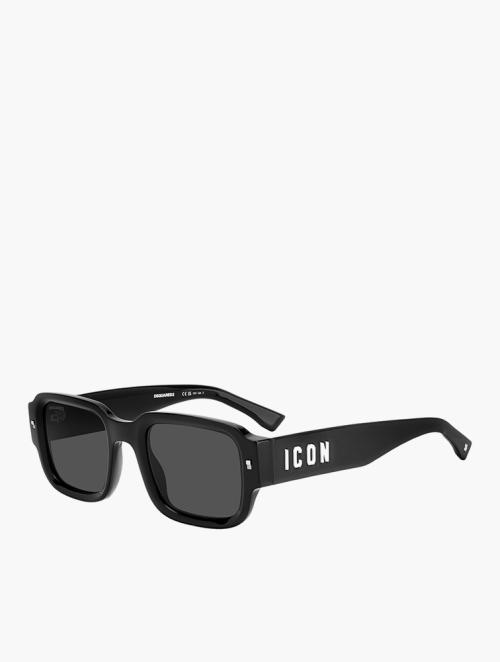 Dsquared Black Rectangular Icon Sunglasses