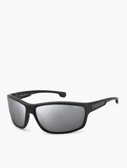 Ducati Silver Mirror & Black Grey Rectangular Sunglasses