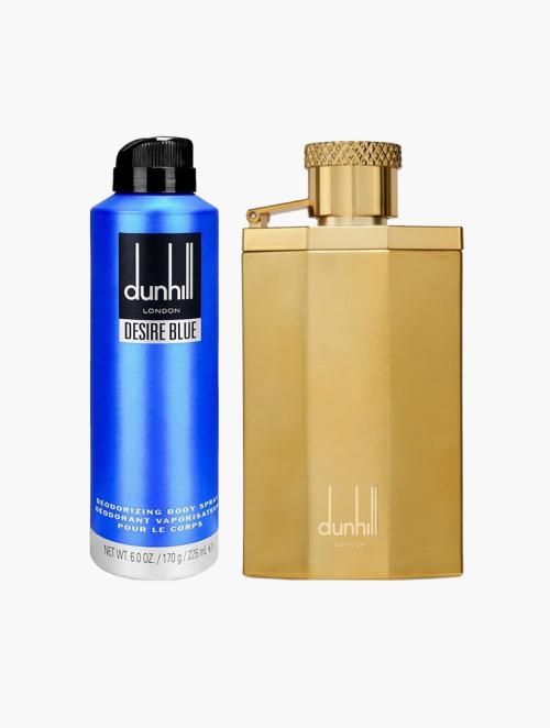 Dunhill Dunhill Desire Gold 100ml Edt + 226ml Desire Blue Deo Spray Pack Off