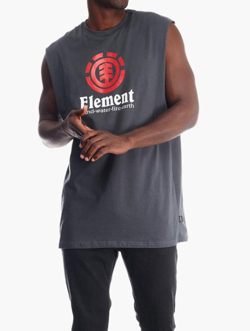 Element Flint Black Vertical Muscle Tank Top