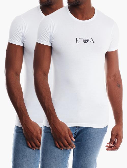 EMPORIO ARMANI White Emporio Armani T-Shirts 2 Pack