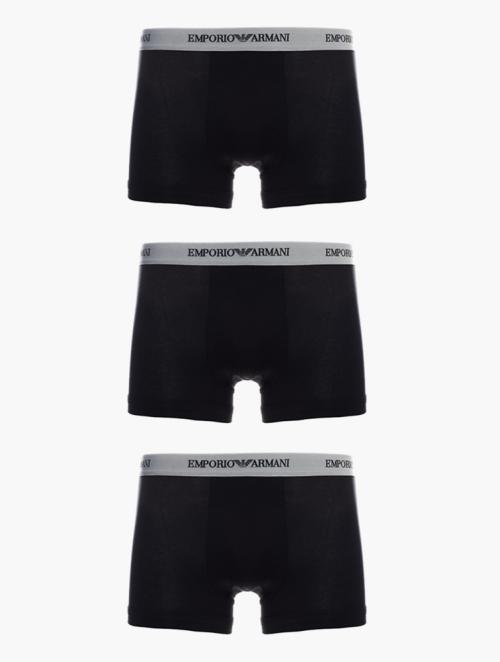 EMPORIO ARMANI Black Trunk Underwear 3 Pack