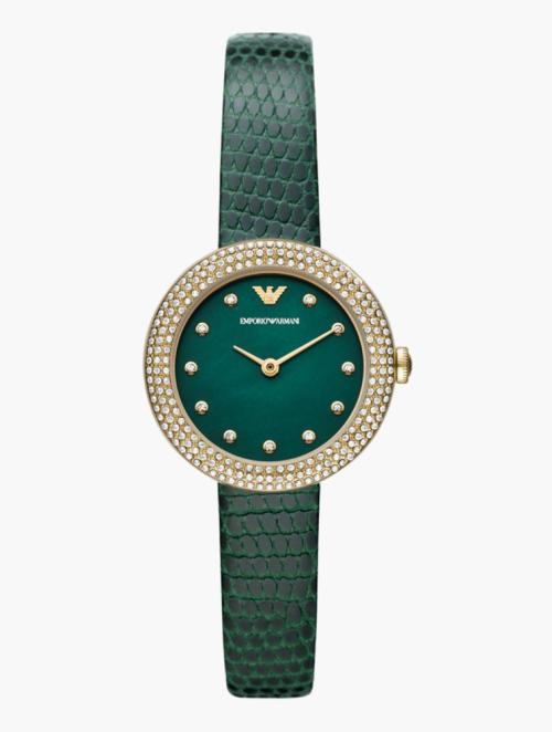 EMPORIO ARMANI Gold Round Rosa Watch