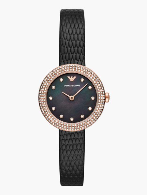 EMPORIO ARMANI Rose Gold Round Rosa Watch