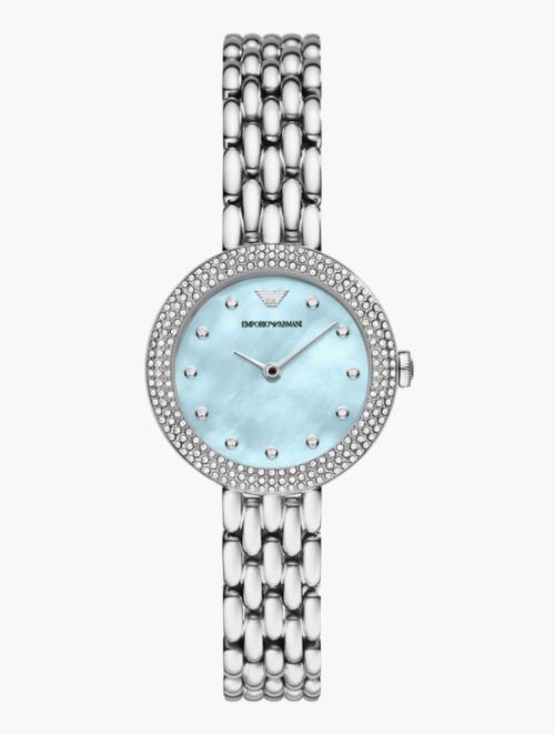 EMPORIO ARMANI Silver Round Rosa Watch