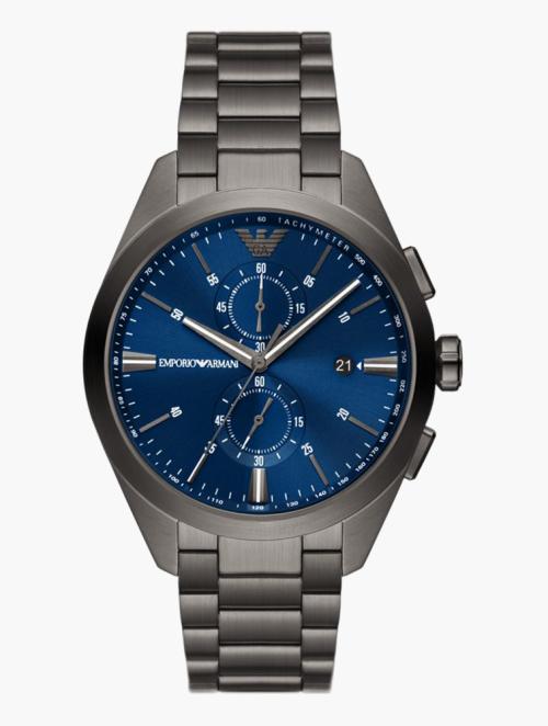 EMPORIO ARMANI Gunmetal Round Claudio Watch