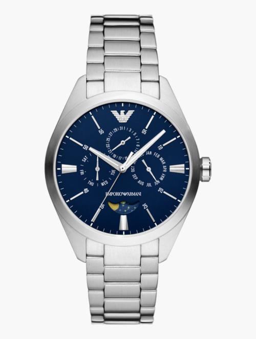 EMPORIO ARMANI Silver Round Claudio Watch