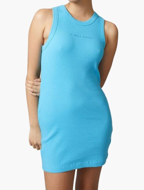 Factorie Y2K Tank Mini Dress - Aquarius Blue