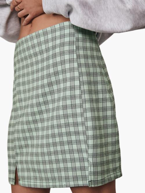 Factorie Double Split Mini Skirt - Adley Checkbay