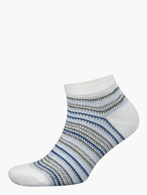 Falke  White Multi Stripe Sneaker Socks