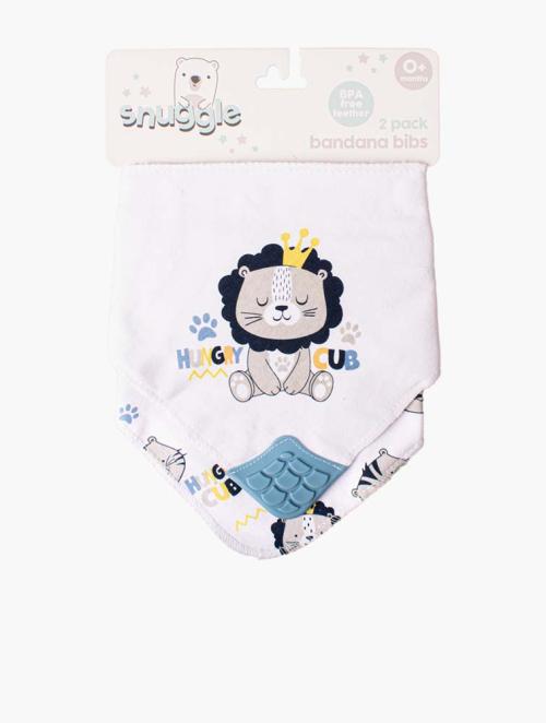 Fashionation Lion Bandana Teething Bibs 2 Pack