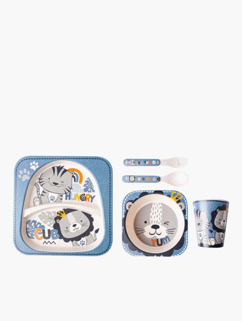 Fashionation Toddlers Lion Bamboo Feeding Sets