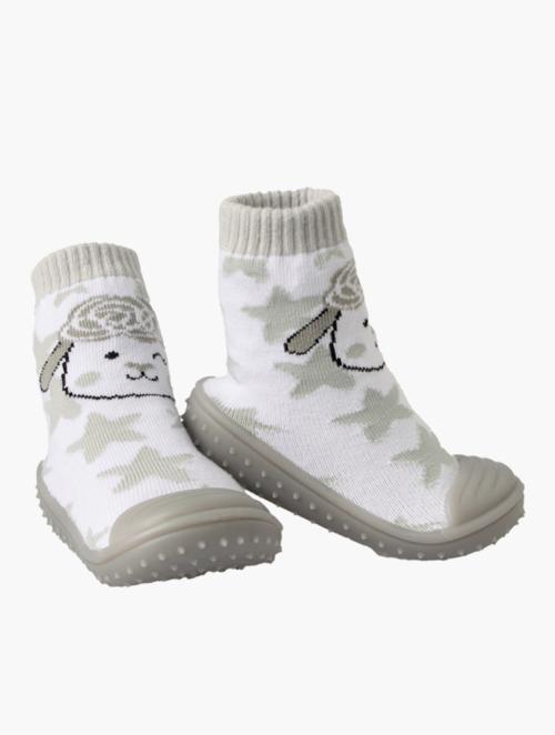 Fashionation Toddlers Lamb Rubber Sole Booties