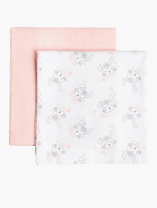 Fashionation Bunny Fairy Receiving Blanket 2 Pack