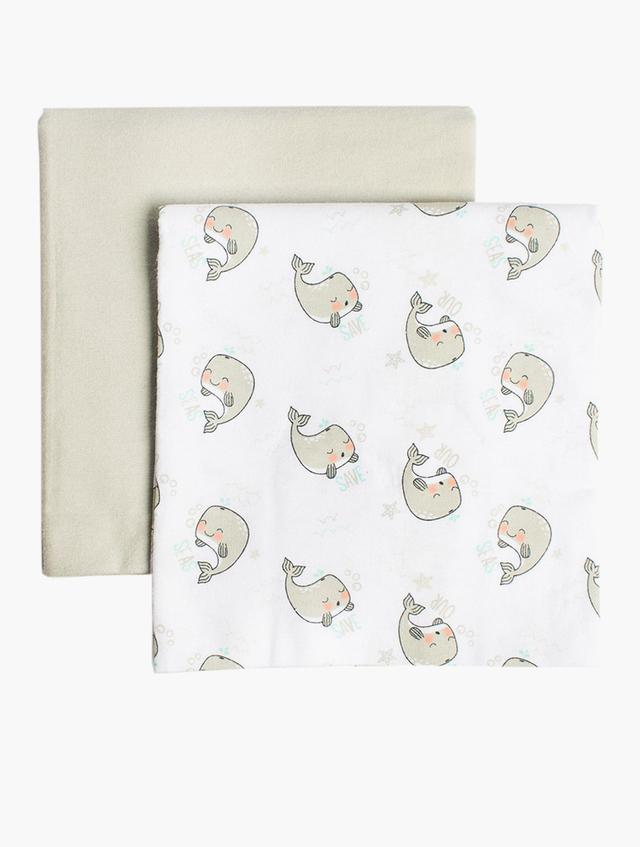 Fashionation Whale Receiving Blanket 2 Pack