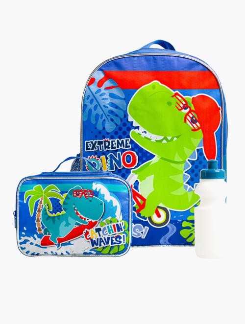 Fashionation Blue Dino-Mite Backpack & Lunch Bag Set