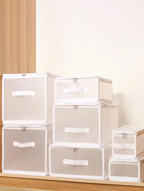 Fine Living White Transclucent Small Storage Box