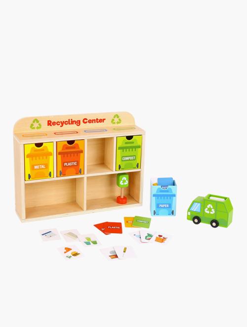 Fine Living Multi Reduce & Reuse Recycling Centre Wooden Toy