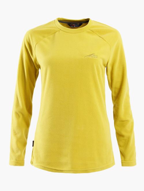 First Ascent Yellow Core Fleece Pullover Top