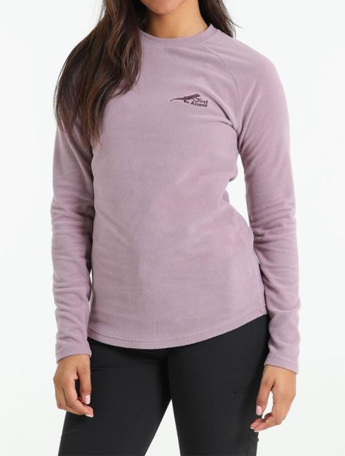 First Ascent Purple Core Fleece Pullover Top