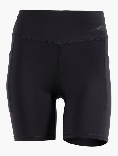 First Ascent Black Split 6Inch Short Tights